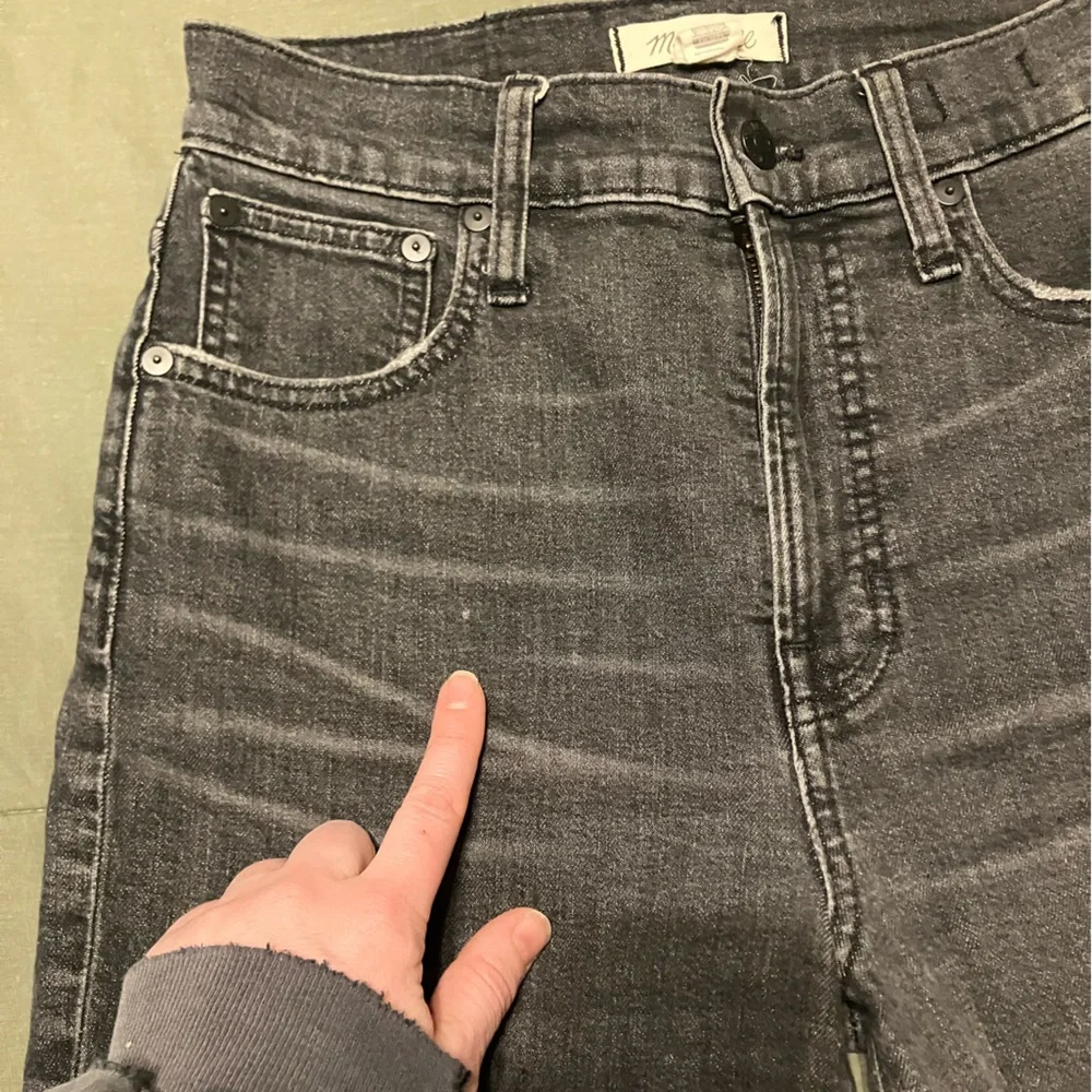 Madewell The Perfect Vintage Crop Jean Straight Leg High Waist 90s Mom Jean